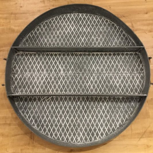 39" Antique Gray Metal Hanging Shelf | XJE
