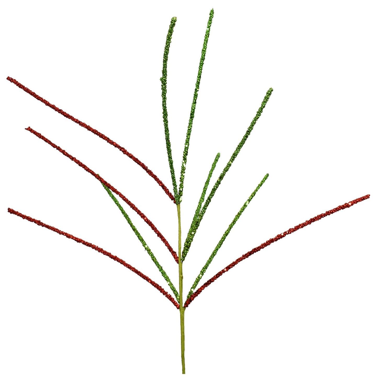 32" Glitter Millet Grass in Red/Green | QD