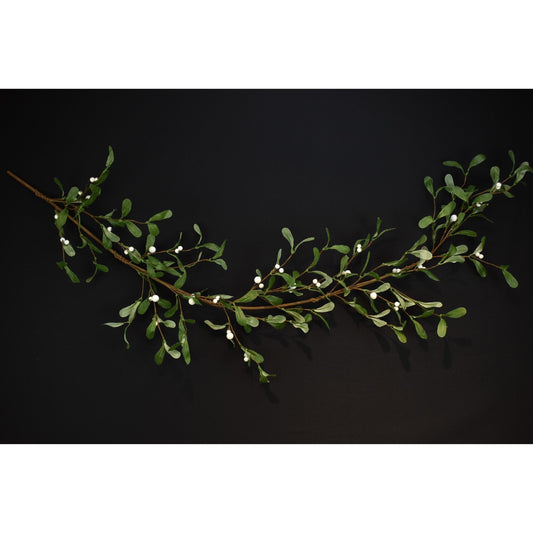 Mistletoe Garland in Green White