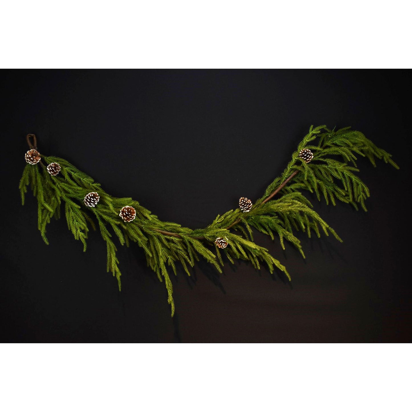 48" Natural Touch Norfolk Pine Garland in Green | XJ
