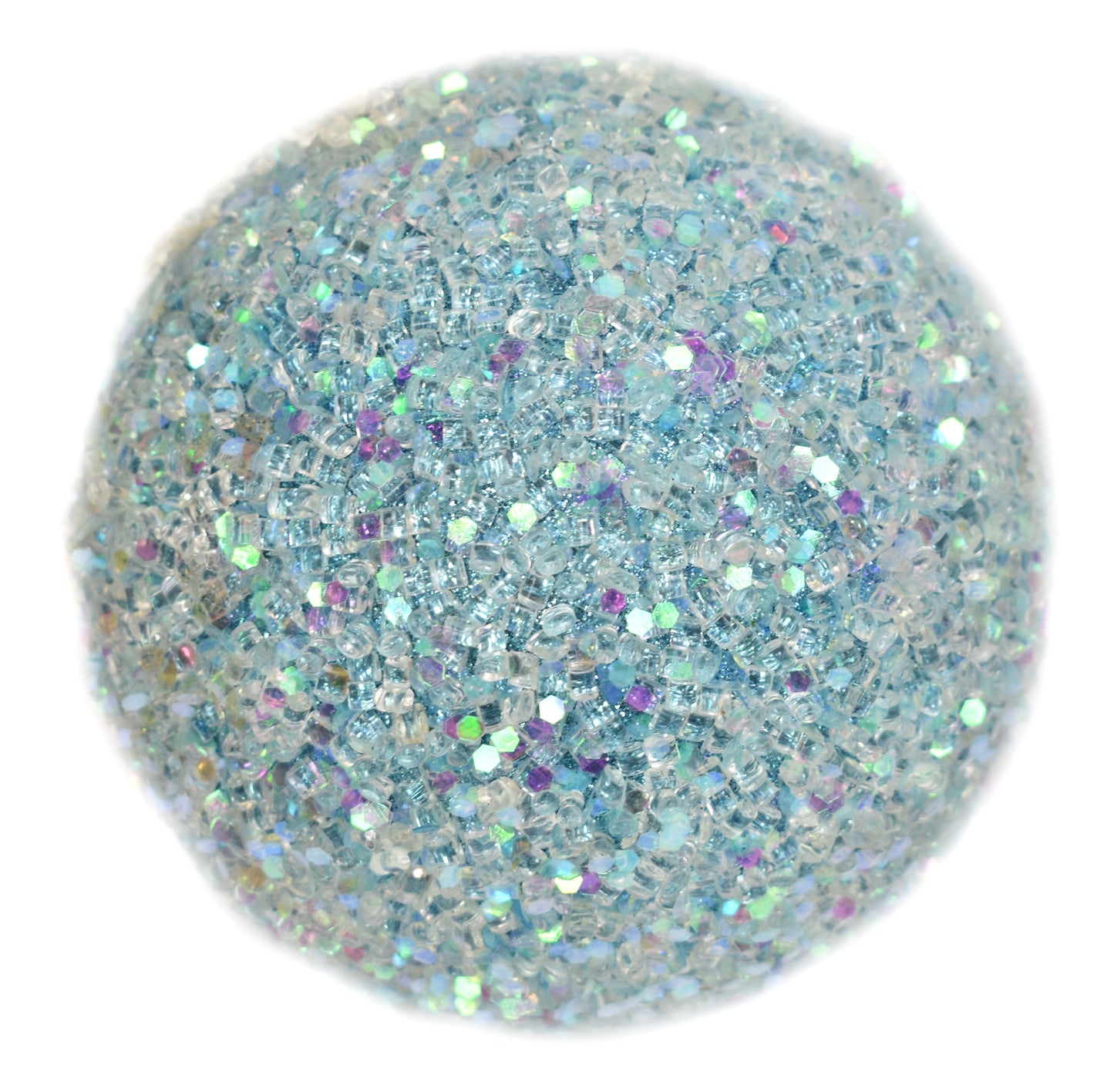 5" Glitter and Ice Ball in Light Blue | QD