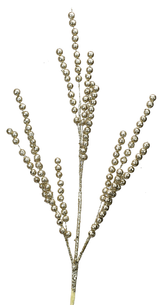30" Glitter Ball Spray in Champagne  | QD
