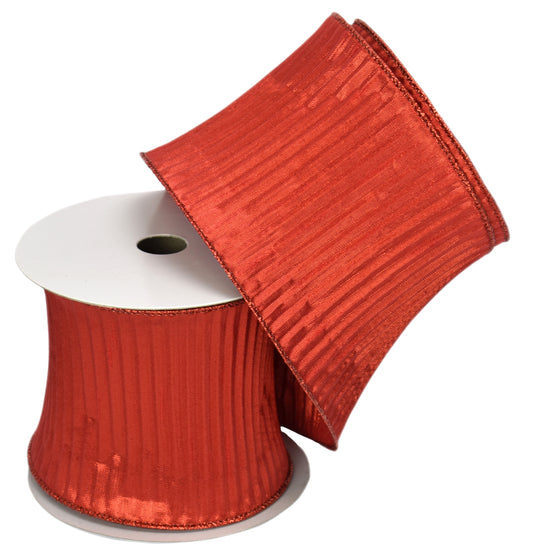 Rippled Ribbon in Red (4" x 10yd)