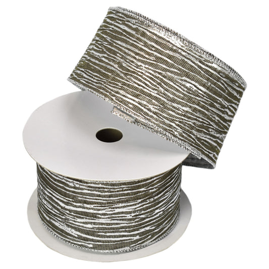 Metallic Raised Vein Ribbon (2.5" x 10yd)