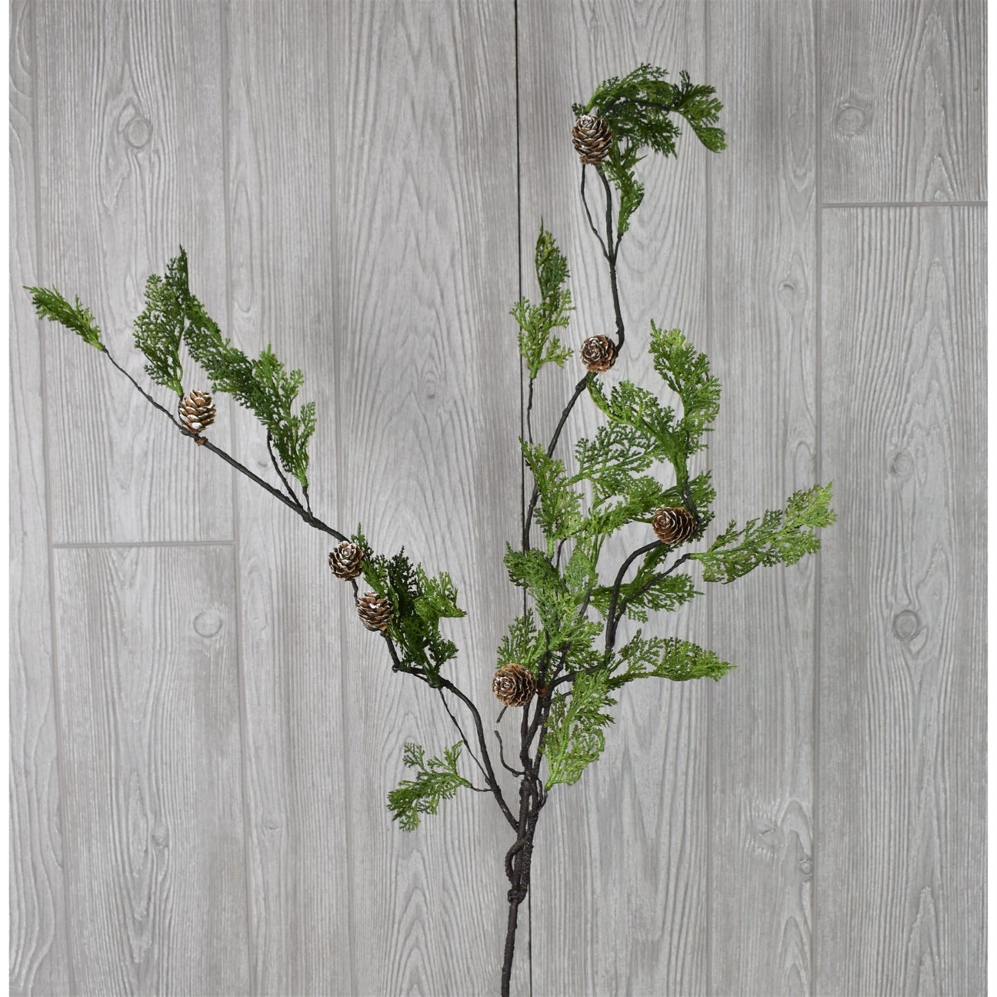 42.5" Wispy Cedar Pine Cone Branch | XJ