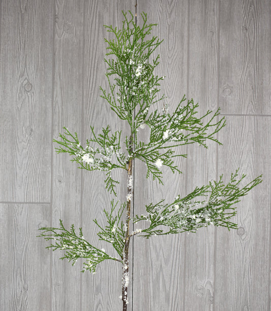 42" Snowed Cedar Branch | XJ