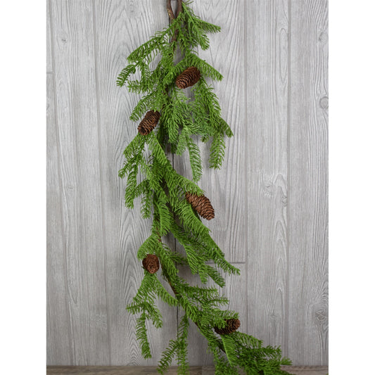 5' Freshcut Fir / Cone Garland | XJ