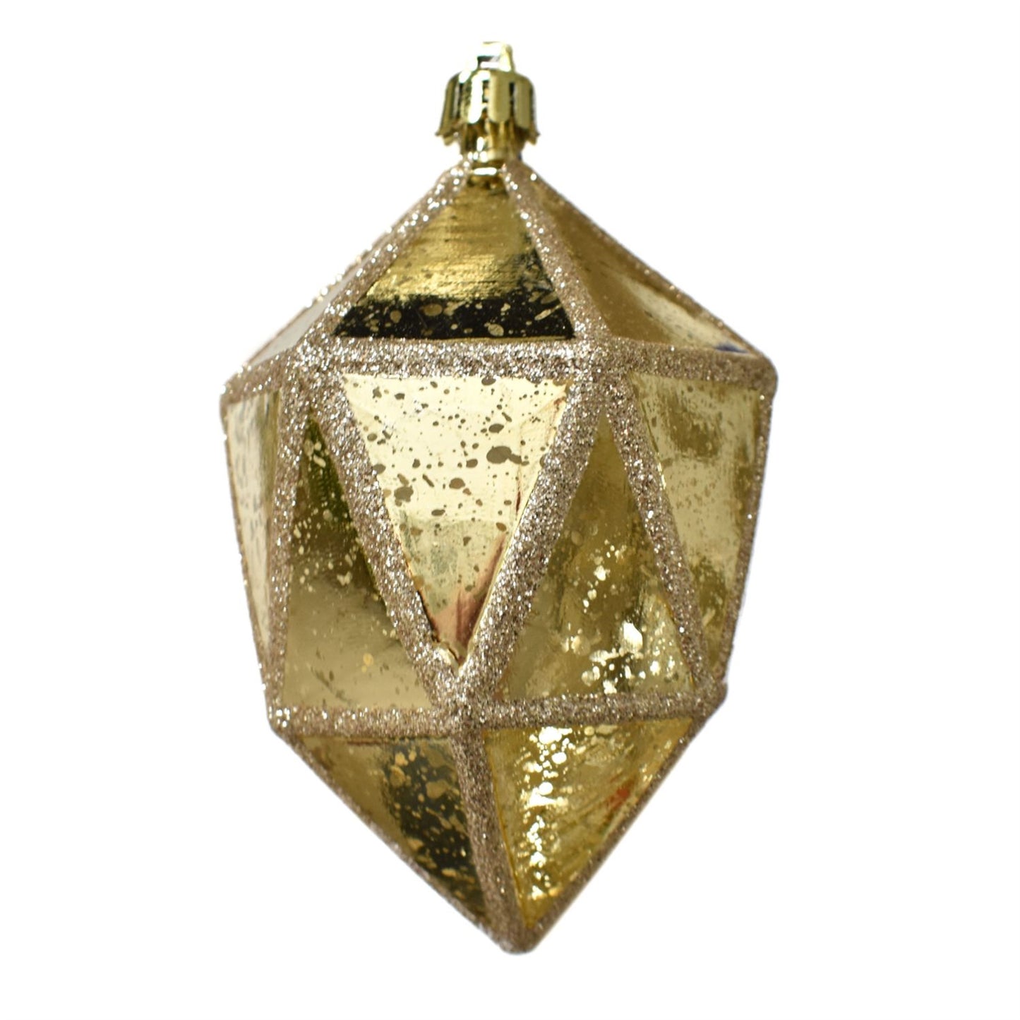 5” Geometric Finial Ornament in Light Gold | XJB