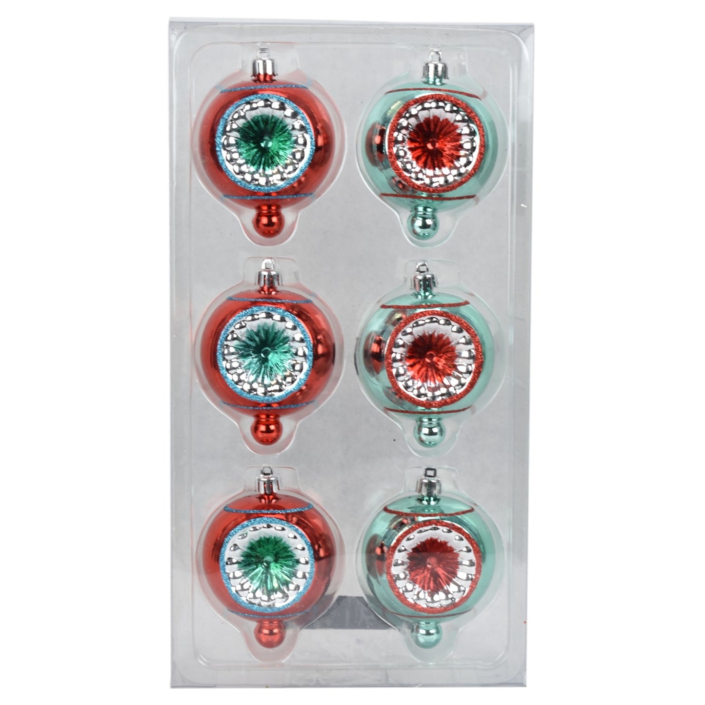 4" x 3" Retro Cat's Eye Ornaments (Box of 6) | XJB