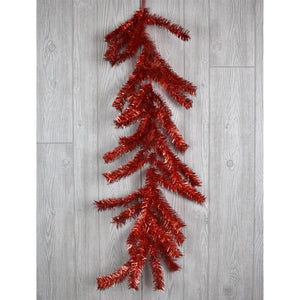 46" Tinsel Garland in Apple Green, Red, or Silver | QG