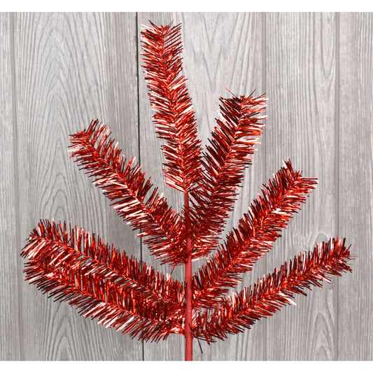 18.5" Tinsel Spray in Red | QG
