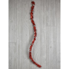 Load image into Gallery viewer, 4&#39; Tinsel Jingle Bells Garland in Apple/Red, Red/Silver, or Silver/Red | QG