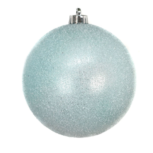 6" Sugar Frosted VP Ball Ornament in Blue | XJB