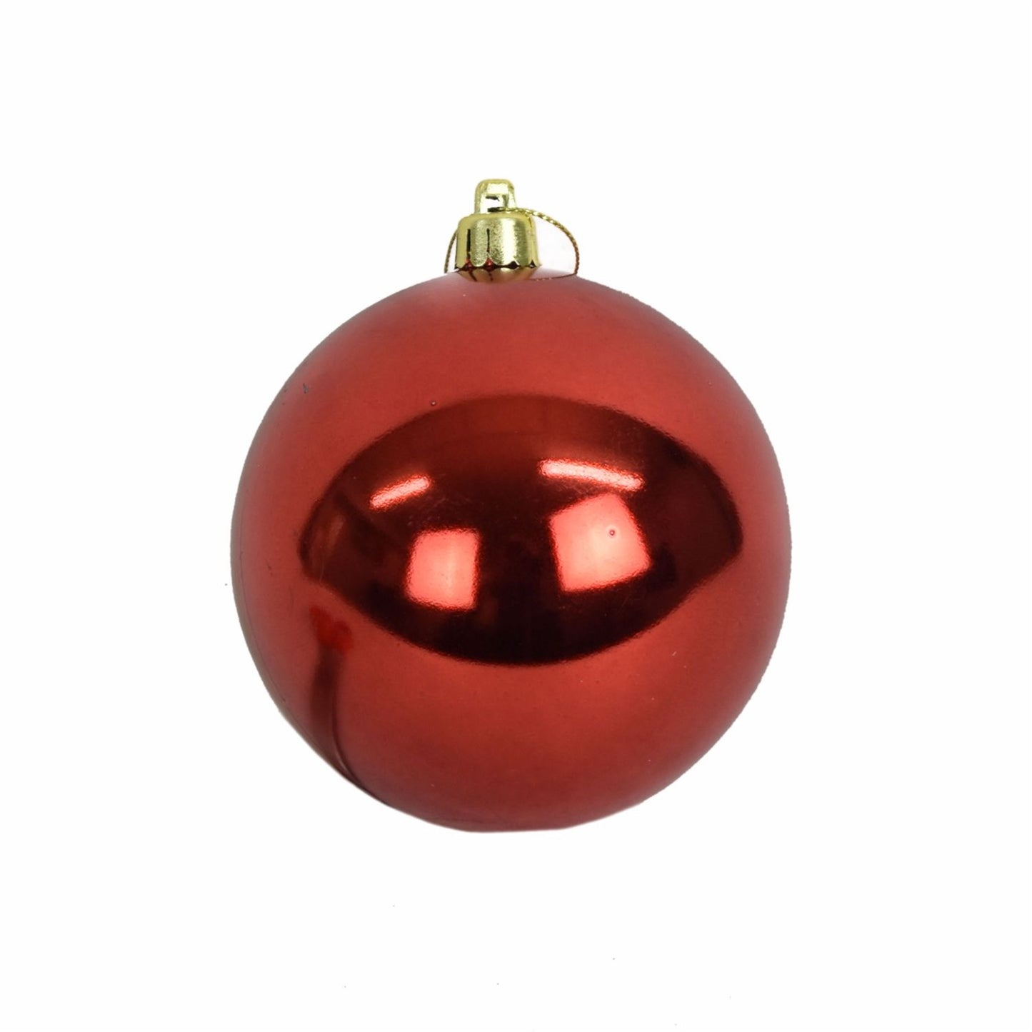 4” VP UV Resistant Shiny Ball Ornament - Red | XJ