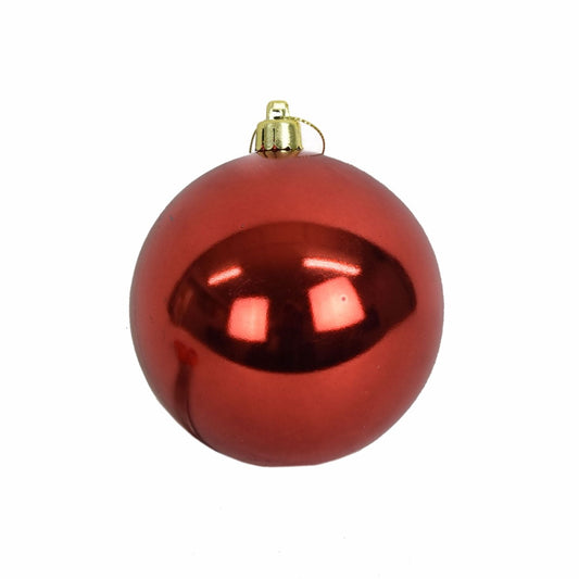 4” VP UV Resistant Shiny Ball Ornament - Red | XJ