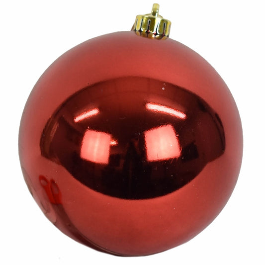 12" VP UV Resistant Shiny Ball Ornament in Red | XJB