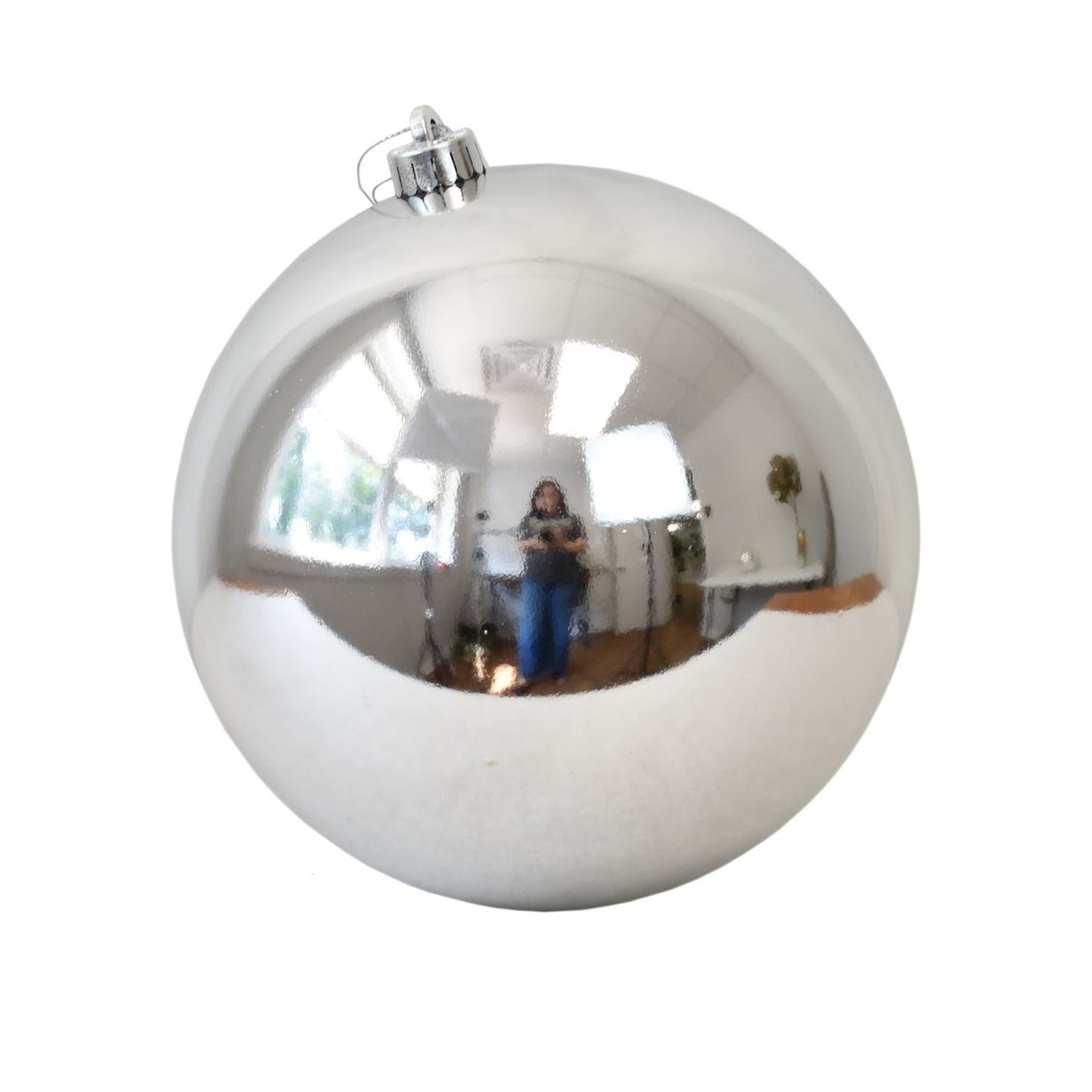15.75" VP UV Resistant Shiny Ball Ornament in Silver| XJB