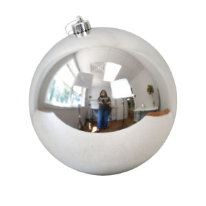 19.75" VP UV Resistant Shiny Ball Ornament in Silver | XJB