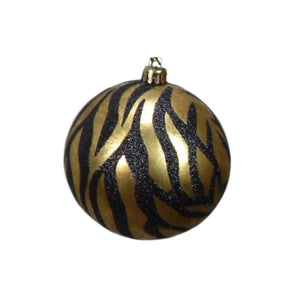 4" Tiger Print Ball Ornament | XJB