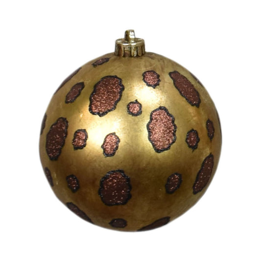6" Leopard Print Ball Ornament | XJB