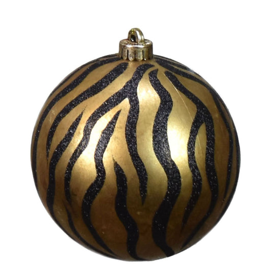 6" Tiger Print Ball Ornament | XJB