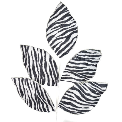 18” Zebra Print Magnolia Pick | QG