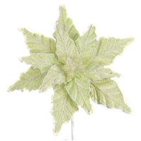 22" Frosty Frozen Green Poinsettia | QG