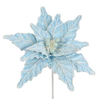 22" Frosty Serenity Blue Poinsetttia | QG
