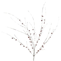 42.5" Faux Birch Red Berry Branch | TA