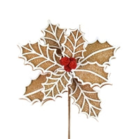 Load image into Gallery viewer, Gingerbread Poinsettia Stem | TA22