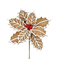 Gingerbread Poinsettia Stem | TA22