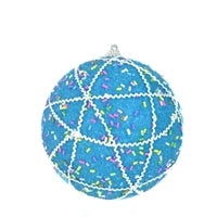 4.5" Cupcake Sprinkle Ball Ornament in Blue | TA
