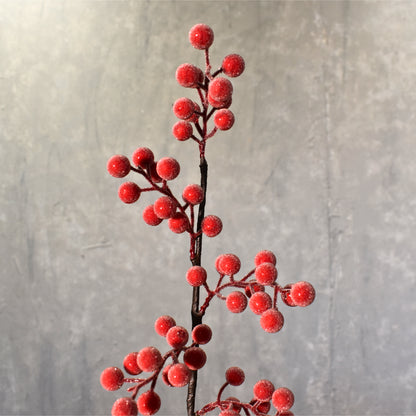 15" Iced Goose Berry Spray | TA