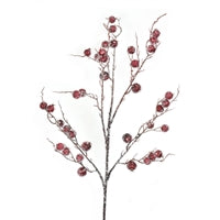35" Iced Berry Twig Spray in Red | TA