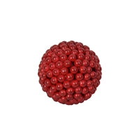 4" Matte Goose Berry Ball Ornament in Red | TA