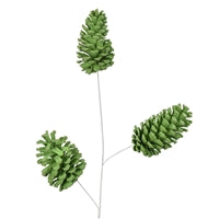28" Color Dipped Pinecone Spray in Green | BF