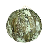 6" Washed Bark Ball Ornament | BF