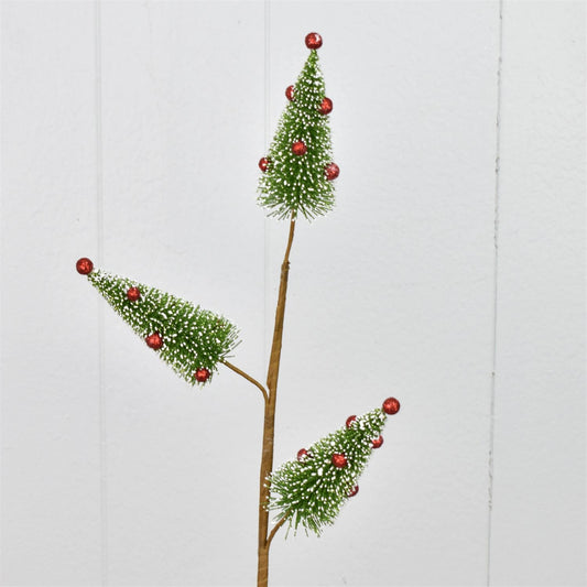 24" Mini Tree Spray in Green/Red | FY