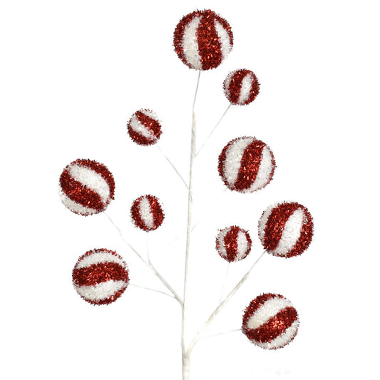 24" Candy Ball Spray in Red/White | FY