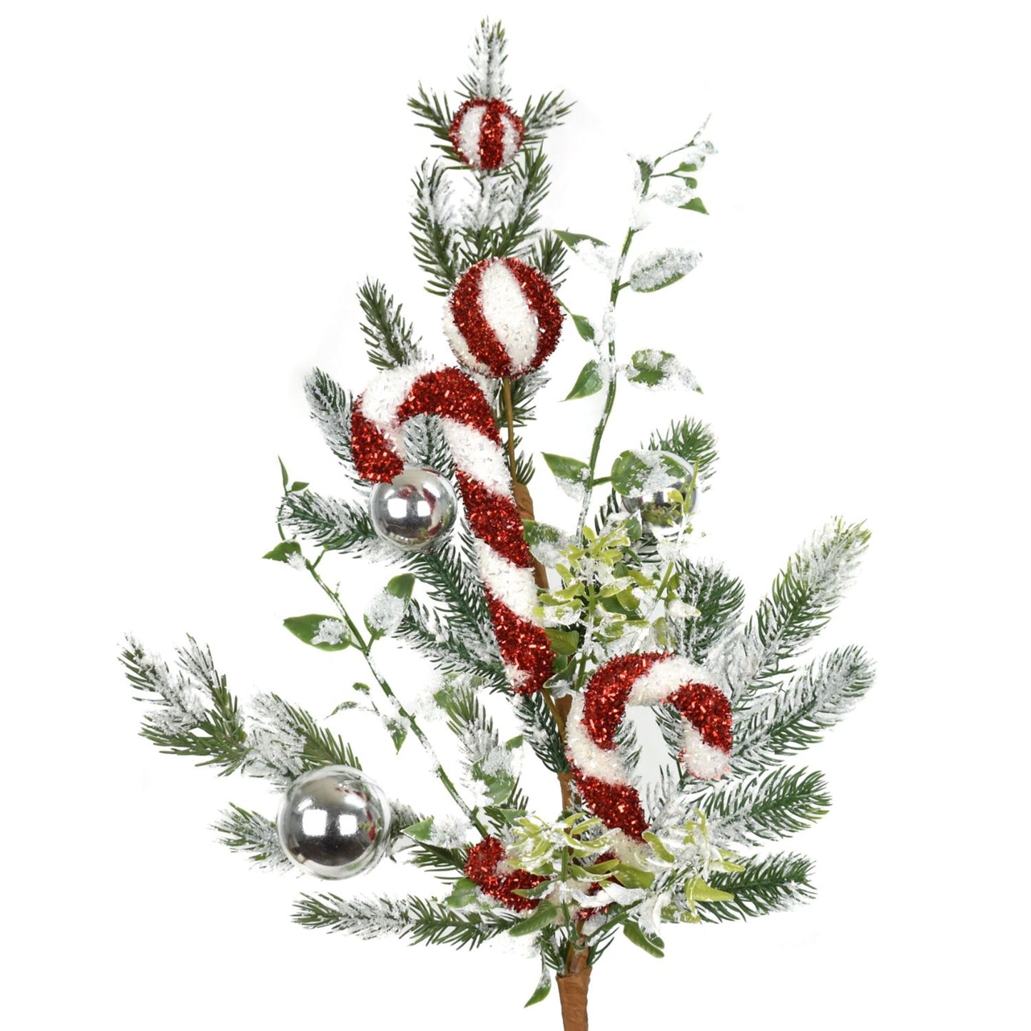 28" Candy Cane Cottage Spray | FY
