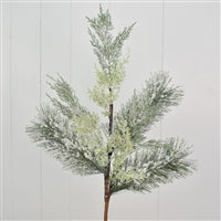 33'' Iced Mixed Pine/Cedar Spray | QD