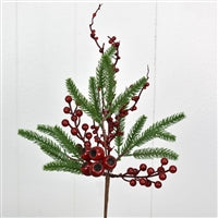 19'' Woodland Berry Fir Spray | QD