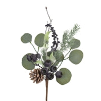 16'' Washed Eucalyptus/Blue Berry Pick | QD