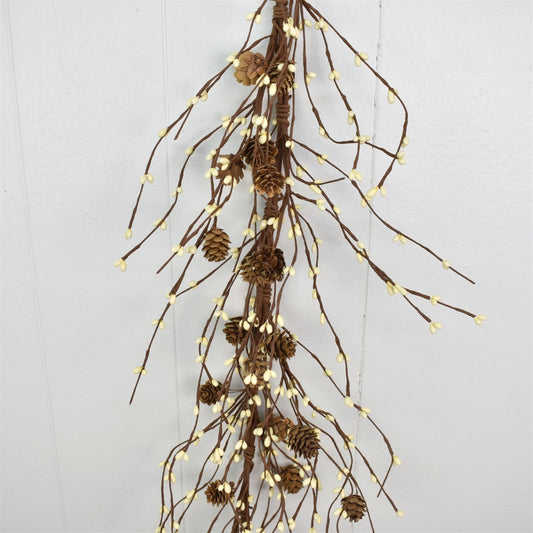 5' Harvest Mini Berry/Cone Garland | QD