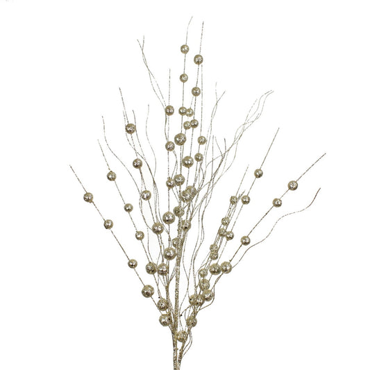 34''Whimsical Glitter Ball Spray in Champagne | QD
