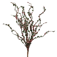 19'' Mini Berry/Leaf Bunch in Red | QD