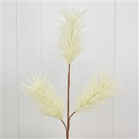 26'' Frosted Flocked Pine Spray in Cream | QD