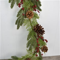 50'' Woodlands Ceadar/Spruce/Berry Garland