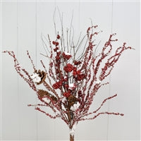 24'' Snowed Mixed Berry Bunch | QD
