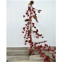 60'' Woodlands Mixed Berry/Cone Garland | QD